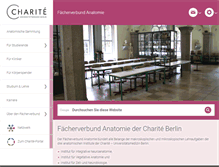 Tablet Screenshot of anatomie.charite.de