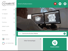 Tablet Screenshot of nuklearmedizin.charite.de
