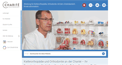 Desktop Screenshot of kieferorthopaedie.charite.de
