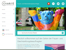 Tablet Screenshot of frauenbeauftragte.charite.de