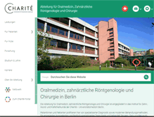 Tablet Screenshot of oralmed.charite.de