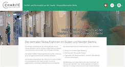 Desktop Screenshot of notfallmedizin.charite.de