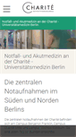 Mobile Screenshot of notfallmedizin.charite.de
