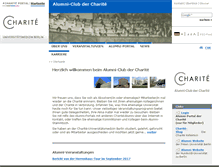 Tablet Screenshot of alumni.charite.de