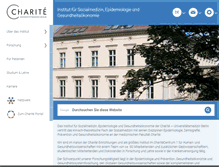 Tablet Screenshot of epidemiologie.charite.de