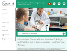 Tablet Screenshot of haema-onko-cvk.charite.de