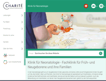 Tablet Screenshot of neonatologie.charite.de