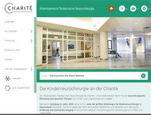 Tablet Screenshot of kinderneurochirurgie.charite.de