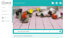 Desktop Screenshot of lernzentrum.charite.de