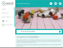 Tablet Screenshot of lernzentrum.charite.de