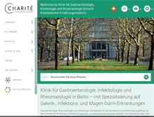 Tablet Screenshot of gastro.charite.de