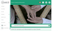 Desktop Screenshot of geriatrie.charite.de