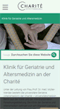 Mobile Screenshot of geriatrie.charite.de