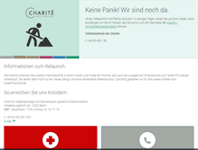 Tablet Screenshot of anaesthesie.charite.de