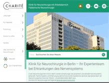 Tablet Screenshot of neurochirurgie.charite.de